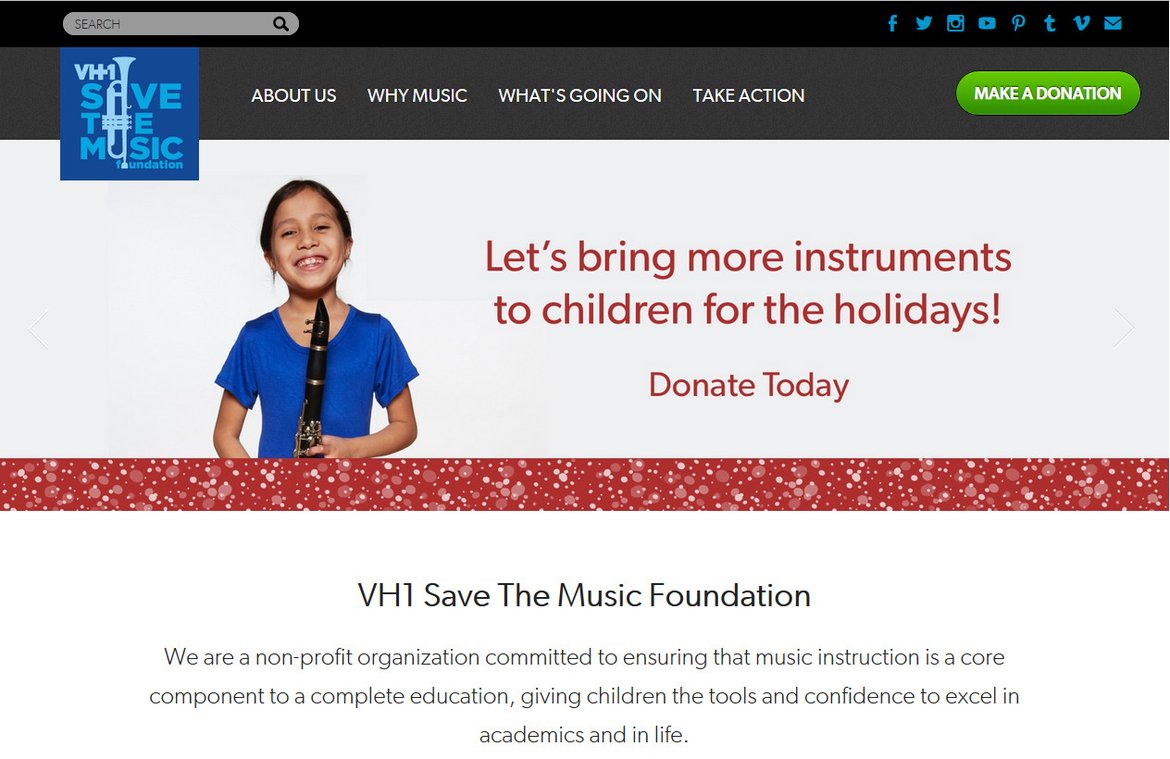 You are currently viewing VH1 Save The Music Foundation
